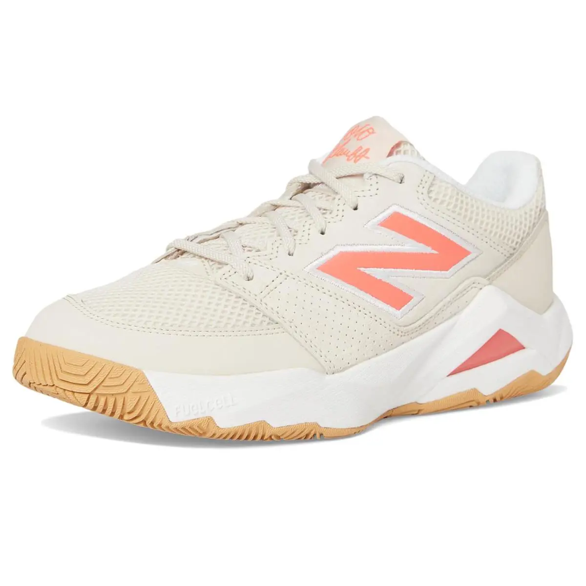 New Balance shoes - Bisque/Urgent Red 19