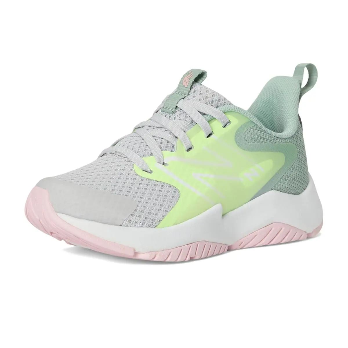 New Balance shoes - Grey Matter/Mint Flash/Mosaic Green 26