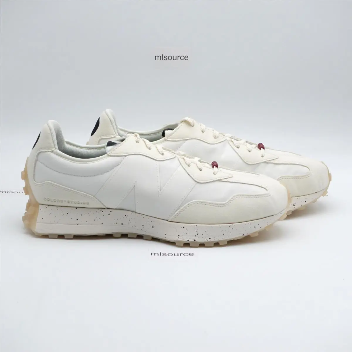 New Balance shoes - New Balance 327 ColorsxStudios - ColorsxStudios - MS327CF - Beige, Manufacturer: Snow White/Rumba Red (UPC: 195907909416) 1