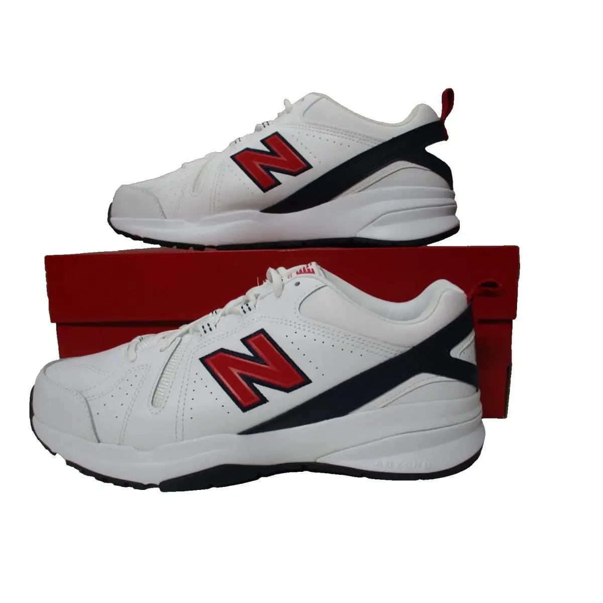New Balance MX608 v5 Red White/blue Mens Sz 11/ 4E Wide Sneakers Shoes Athletic - White