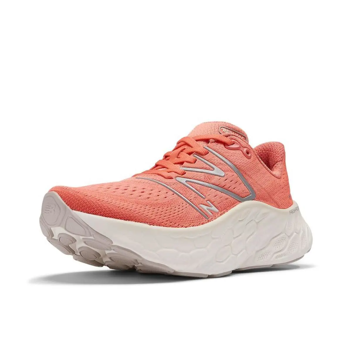 New Balance Women`s Fresh Foam X More V4 Running Shoes Gulf Red Size 7 Wide New - Orange