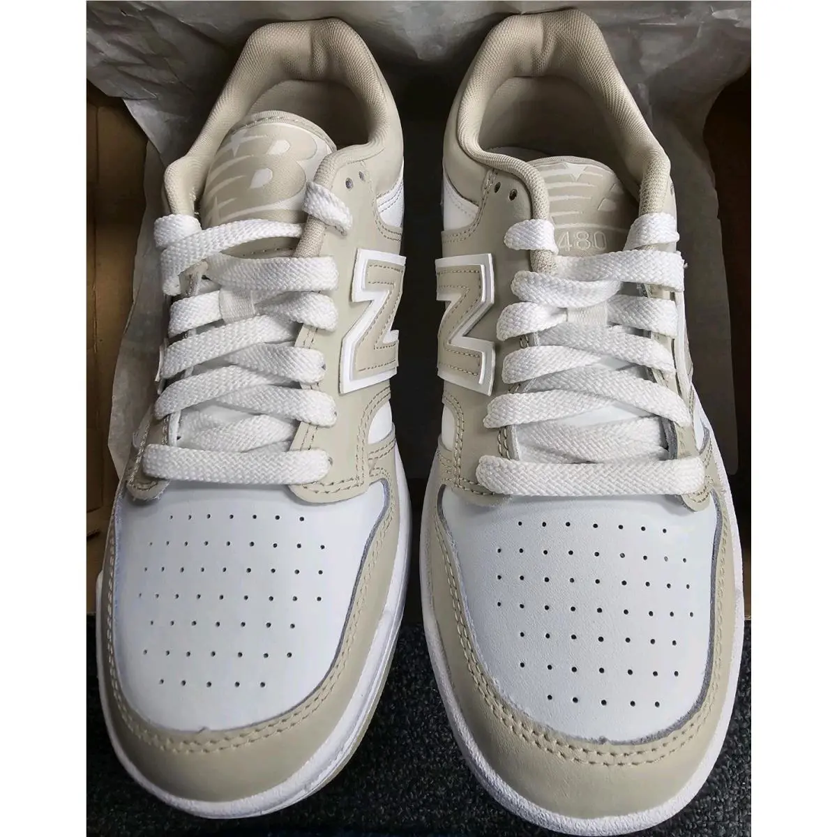 New Balance shoes - New Balance 480 - Timber Wolf/White 0