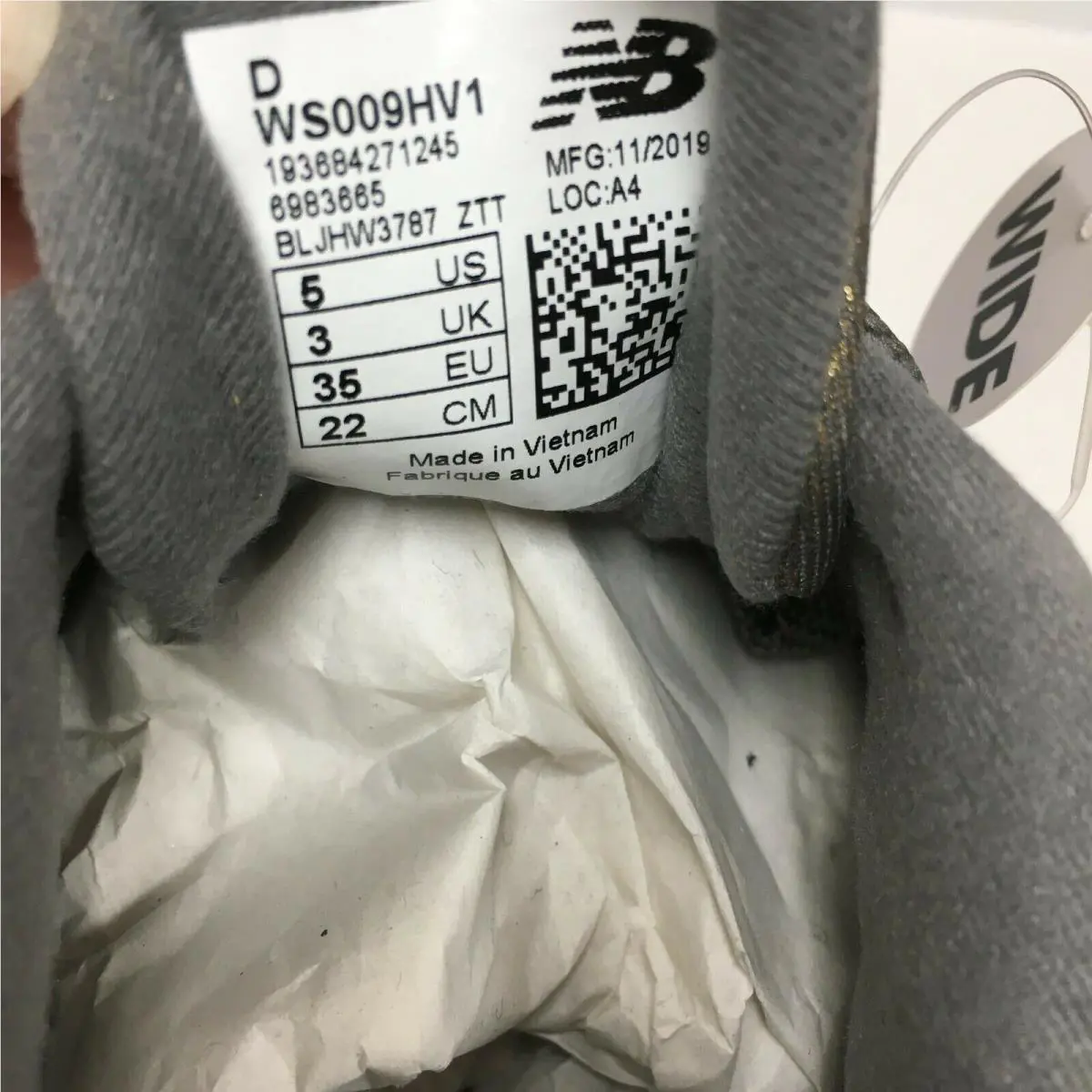 New Balance shoes - New Balance 009 - WS009HV1 - Grey (UPC: 193684271245) 7