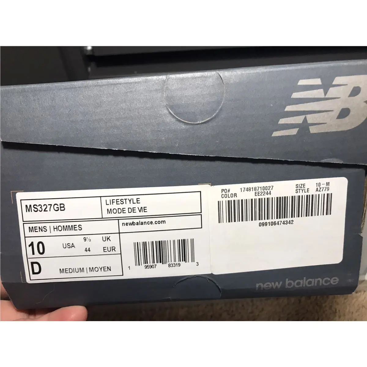 New Balance shoes - New Balance 327 - MS327GB - Green, Manufacturer: Team Forest Green/White 9