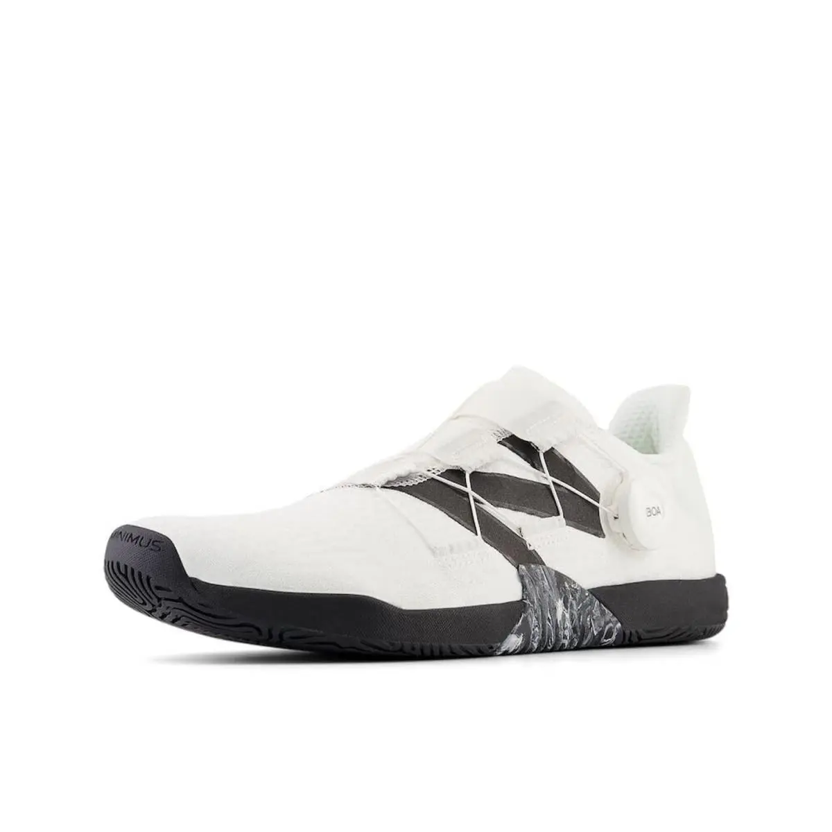 New Balance Men`s Minimus Tr V1 Boa Cross Trainer White / Black 8.5 2E Wide New - White