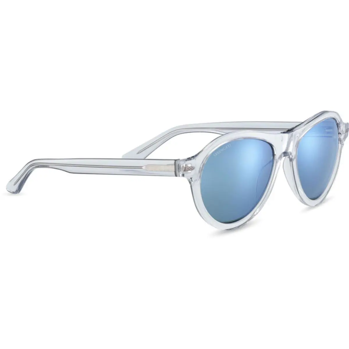 Serengeti Danby Sunglasses - Photochromic Polarized Glass Lenses SS527003/ShinyCrystal/555nmBlue