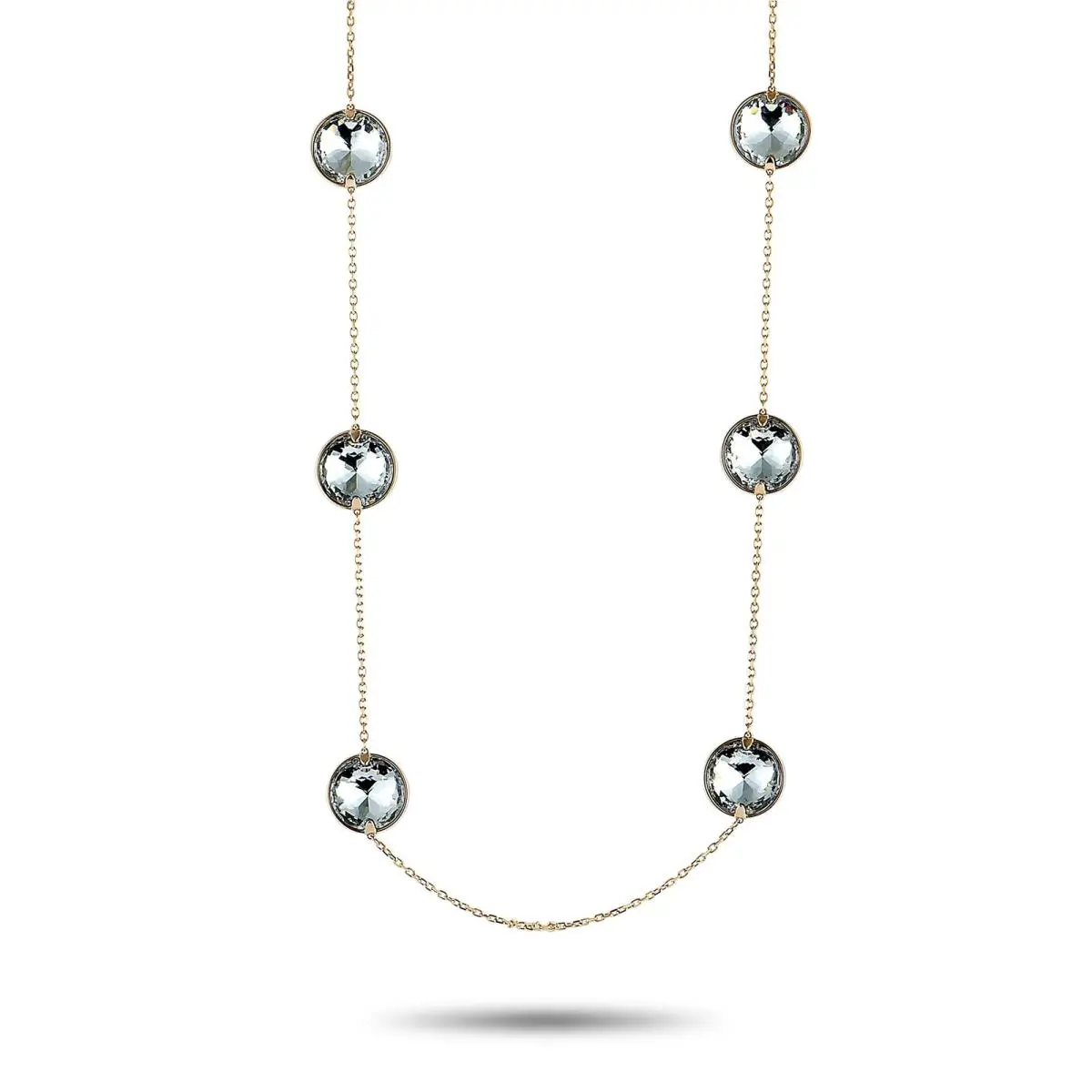Swarovski Globe Strandage Rhodium-plated Crystal Long Necklace 5278362