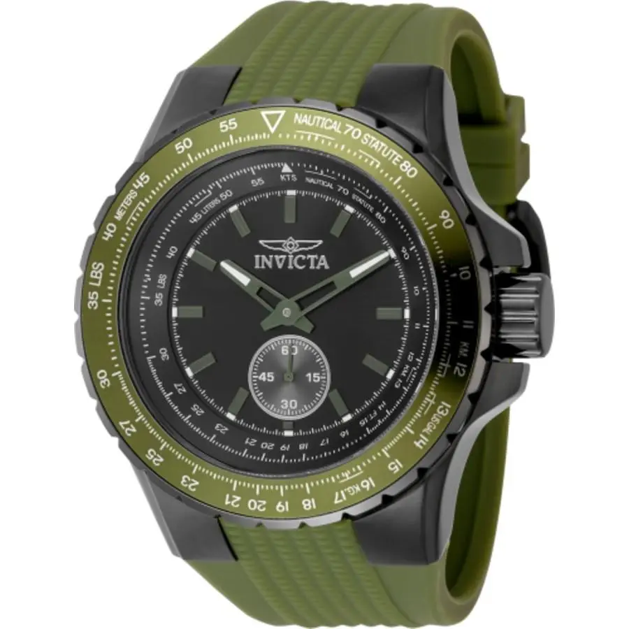 Invicta Aviator Quartz Black Dial Men`s Watch 49311