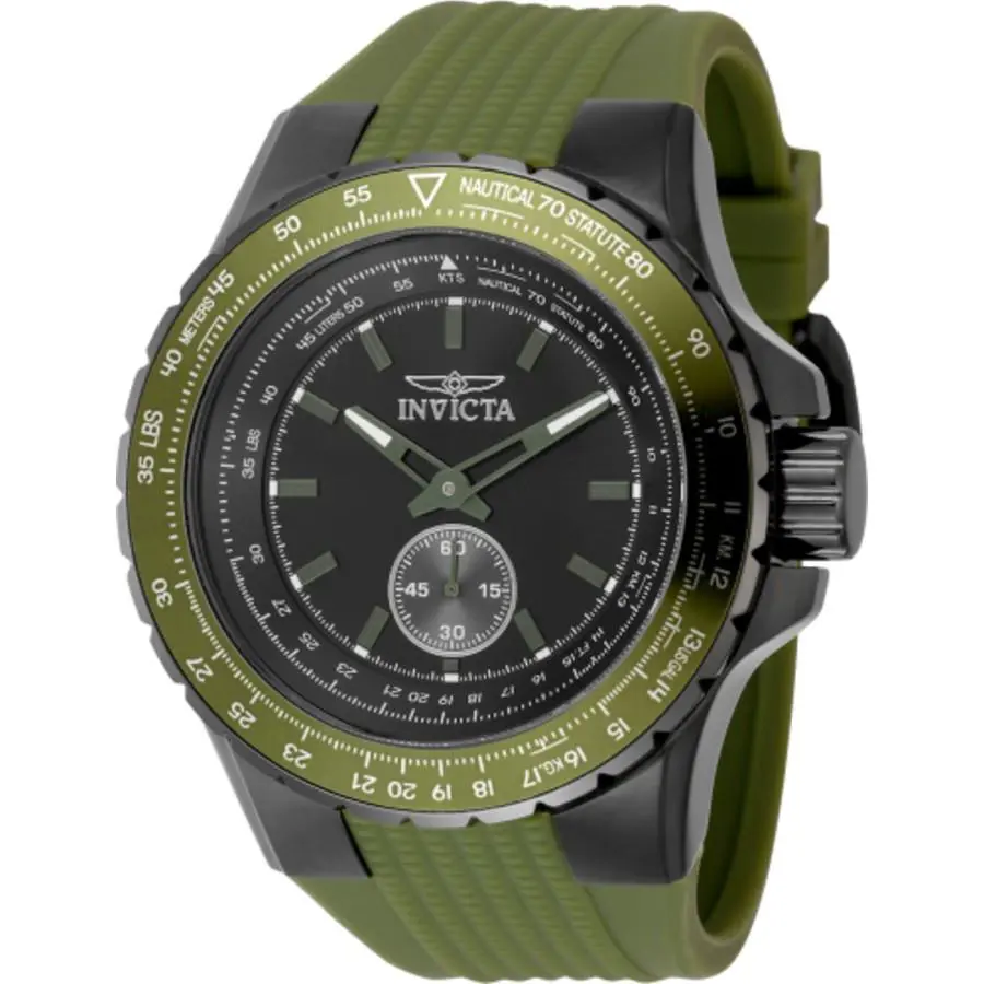 Invicta Aviator Quartz Black Dial Men`s Watch 49311