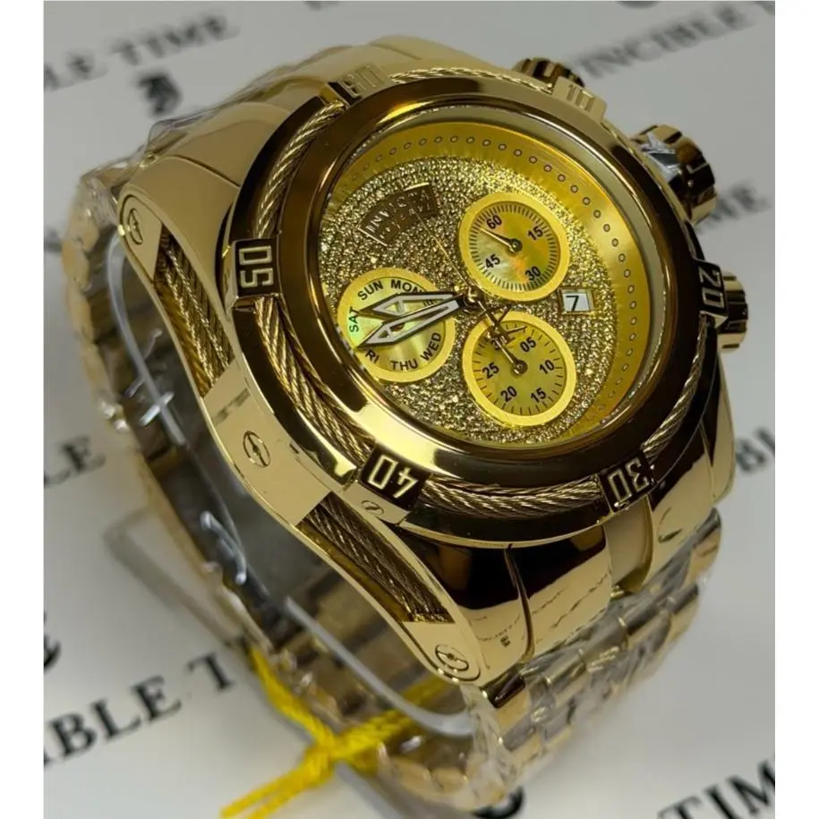 Invicta Reserve Bolt Zeus 1.02 Carat Diamond Swiss Mop Men`s Watch 45921