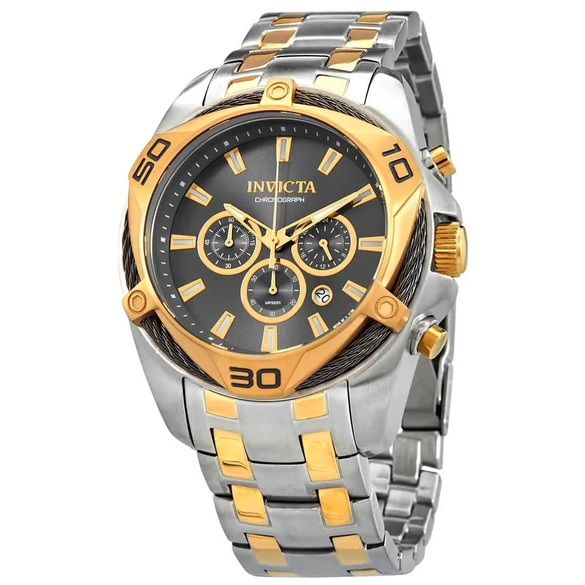Invicta Bolt Chronograph Quartz Grey Dial Men`s Watch 34127