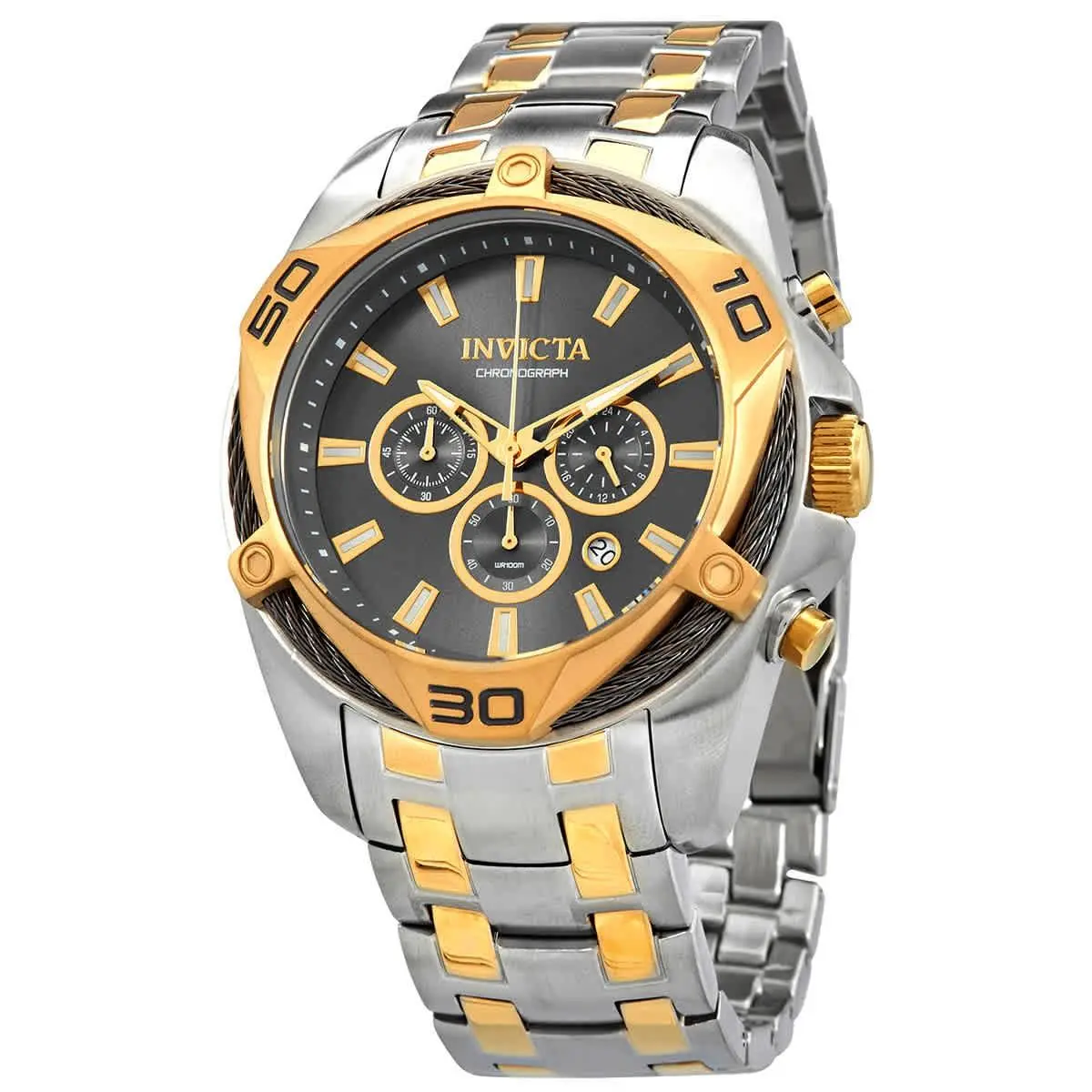 Bolt Chronograph Quartz Grey Dial Men`s Watch 34127 by Invicta