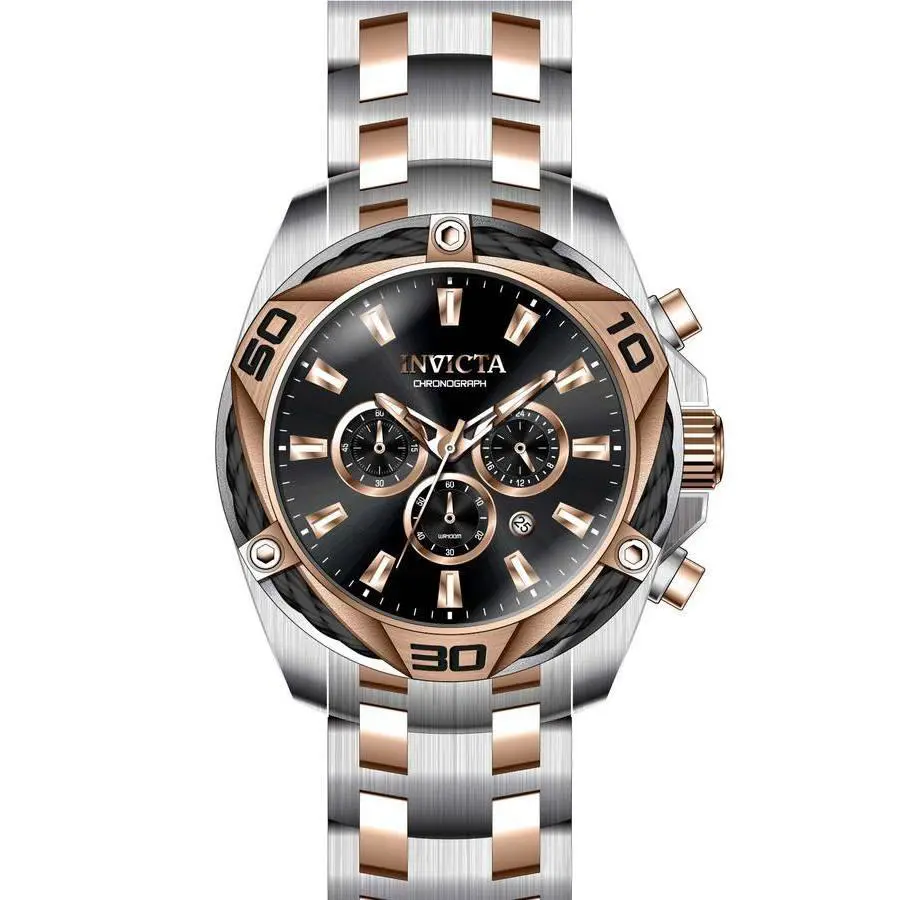 Invicta Bolt Chronograph Quartz Black Dial Men`s Watch 34129
