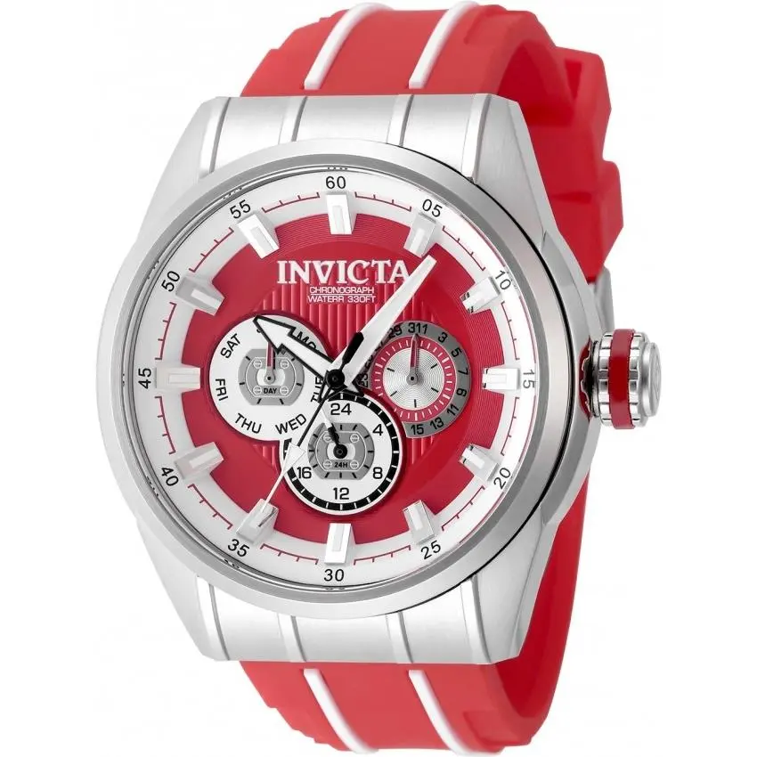 Speedway Quartz Red Dial Men`s Watch 49051 by Invicta