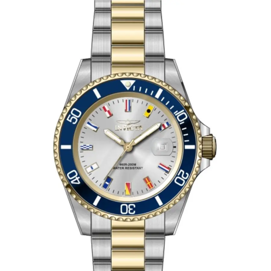 Invicta Pro Diver Quartz Silver Dial Men`s Watch 49887