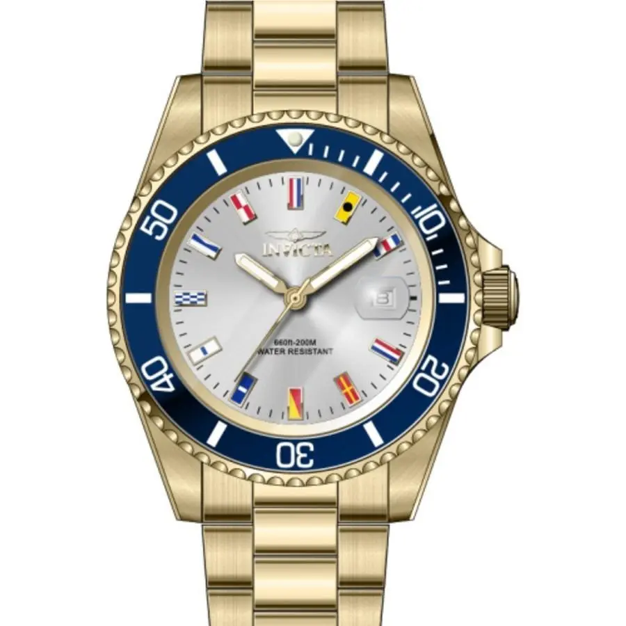 Invicta Pro Diver Quartz Silver Dial Men`s Watch 49886