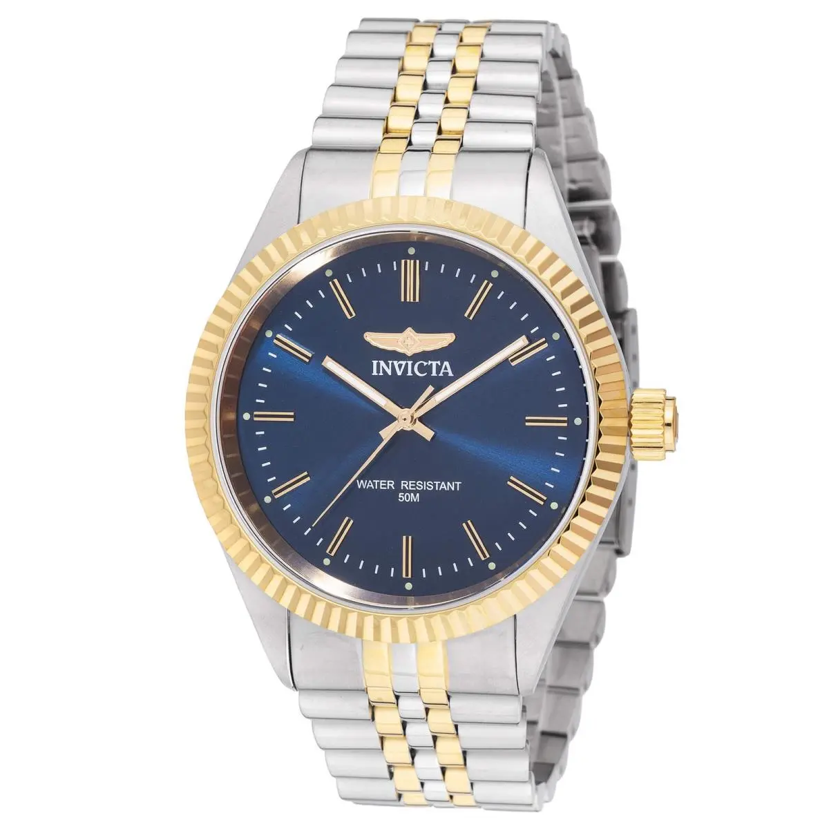 Men`s Watch Specialty Quartz Blue Dial Two Tone Steel Bracelet 49316 by Invicta