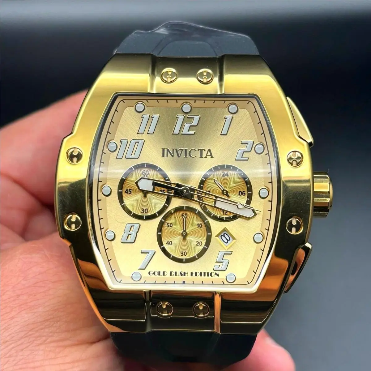 Racing Gold Rush 48939 Men’s Chronograph Limited Edition Nibwt by Invicta