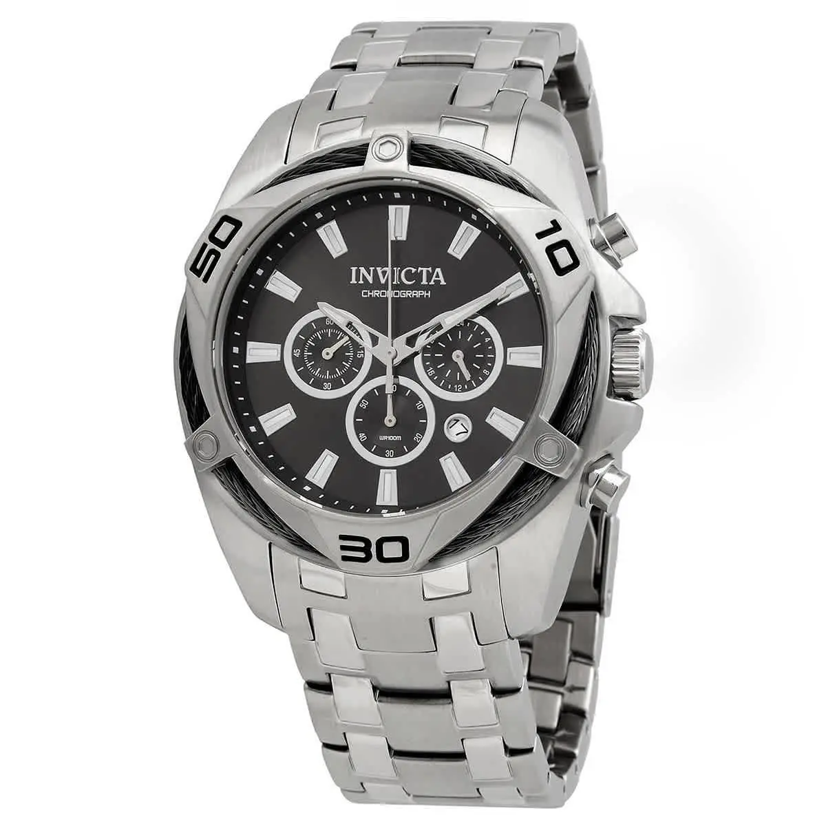 Bolt Chronograph Quartz Black Dial Men`s Watch 32372 by Invicta