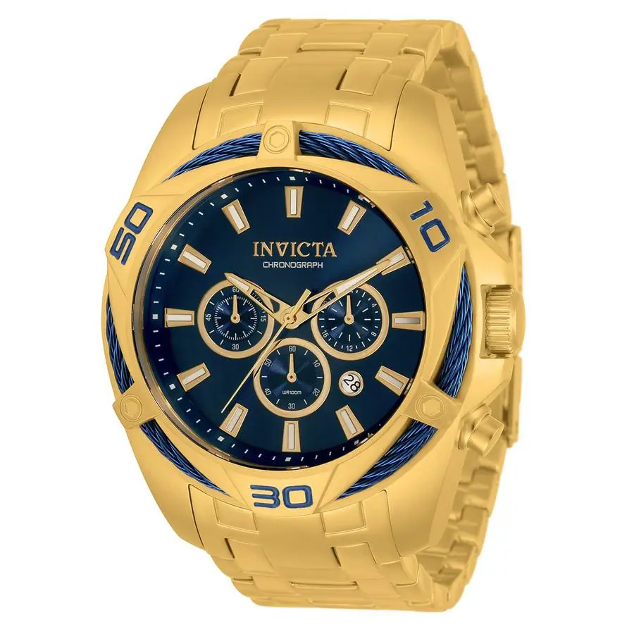 Invicta Bolt Chronograph Quartz Blue Dial Men`s Watch 34120
