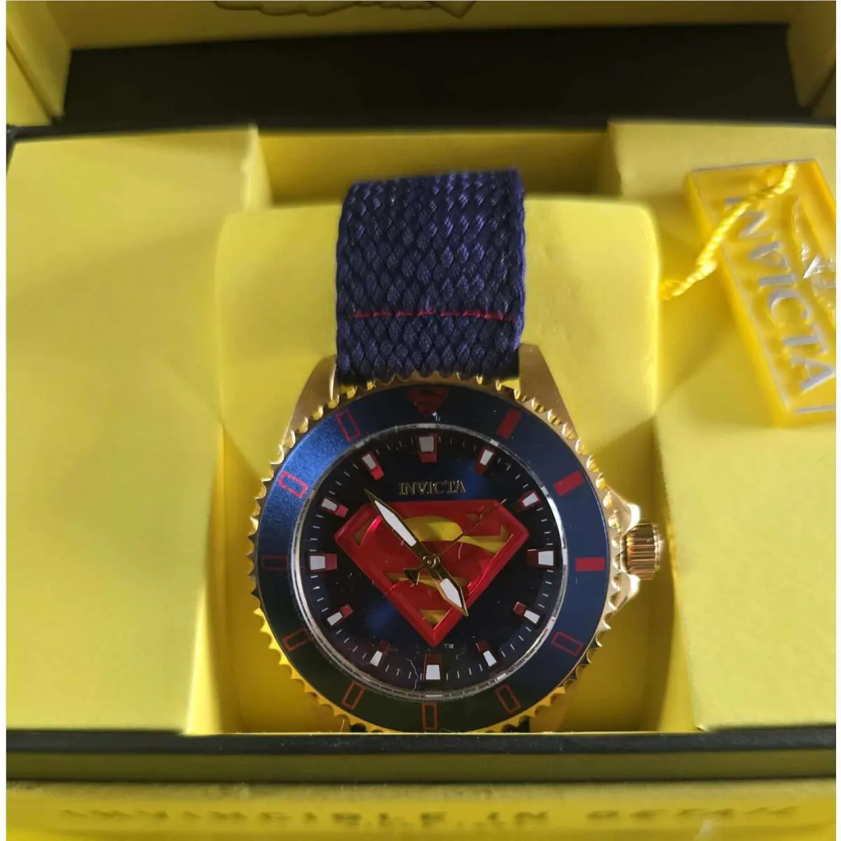Invicta Watch DC Comics Superman 41287 0120/4000 Mint Cond. Fastship