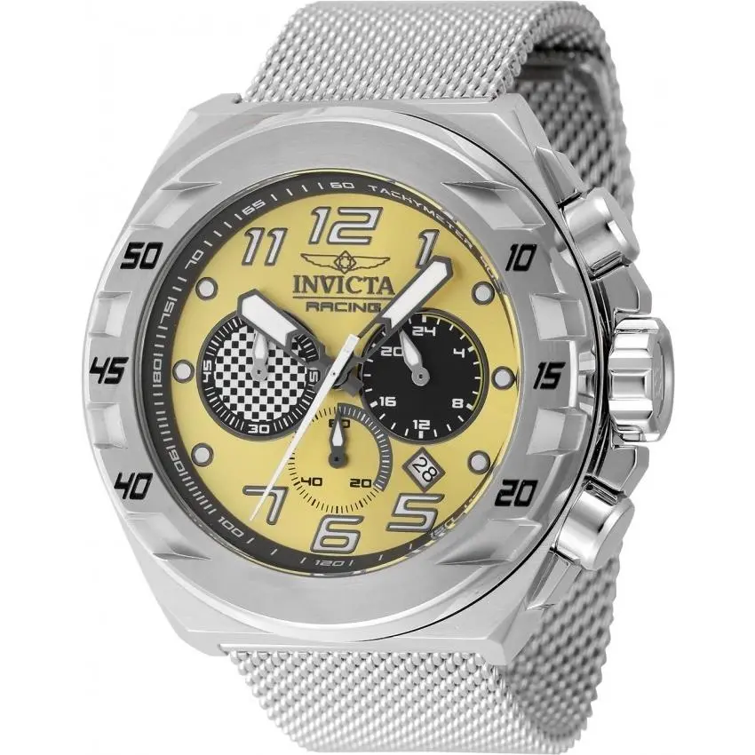 Invicta Racing Chronograph Gmt Quartz Men`s Watch 47199