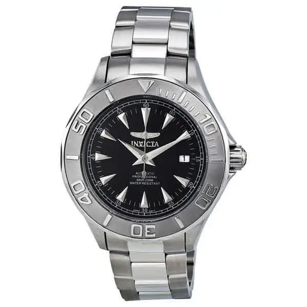 Invicta Ocean Ghost II Automatic Black Dial Men`s Watch 7034 - Black, Dial: Black, Band: Silver-tone