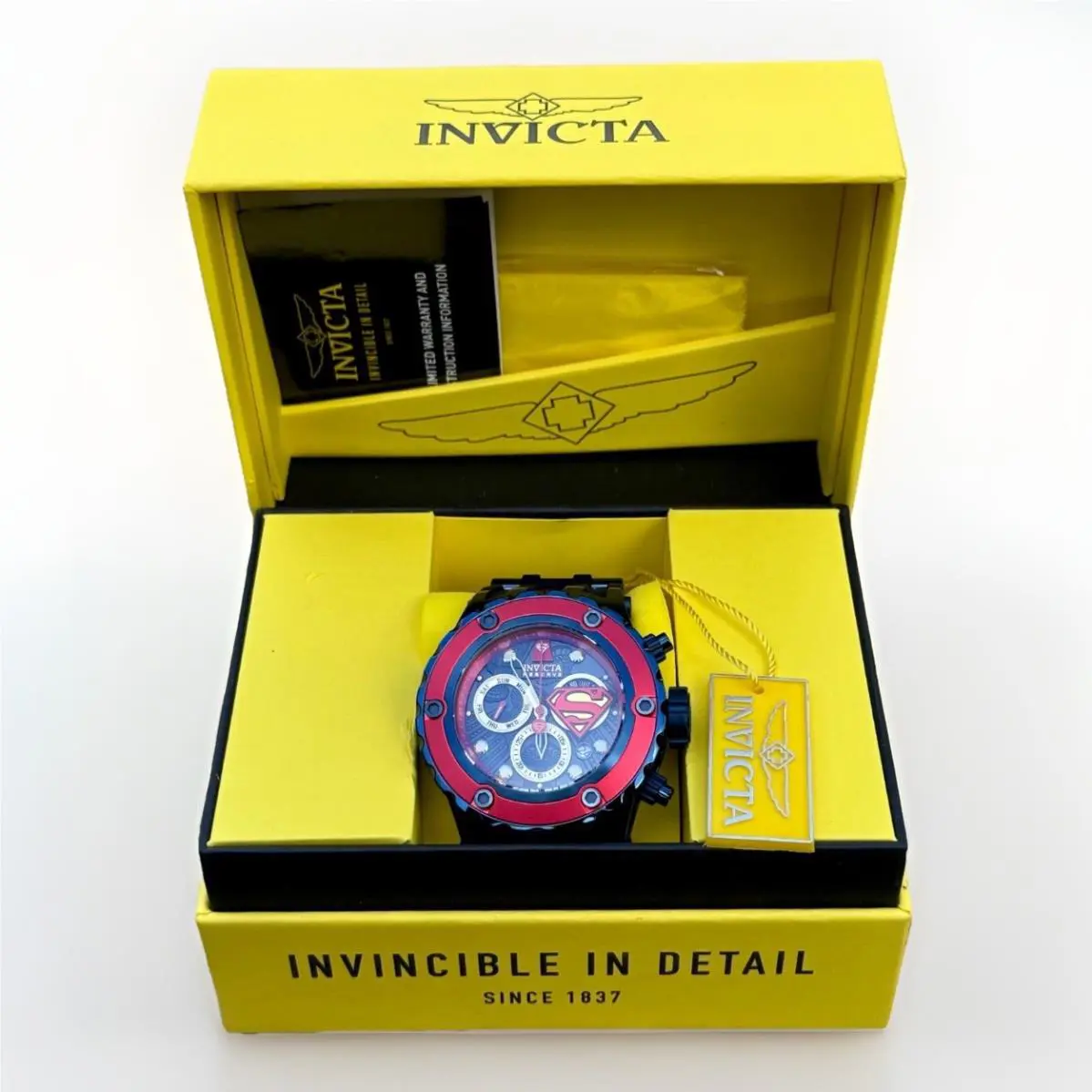 Invicta Reserve DC Comics Superman Chronograph Watch Limited Edition 0368/1000