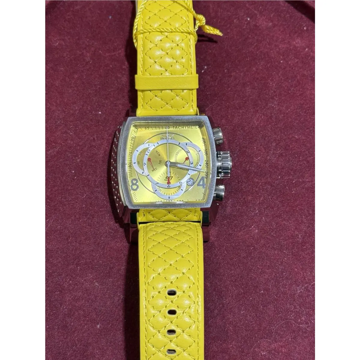 Invicta S1 Rally Swiss Ronda Z60 FE Caliber Men`s Watch - 48mm Yellow 44033