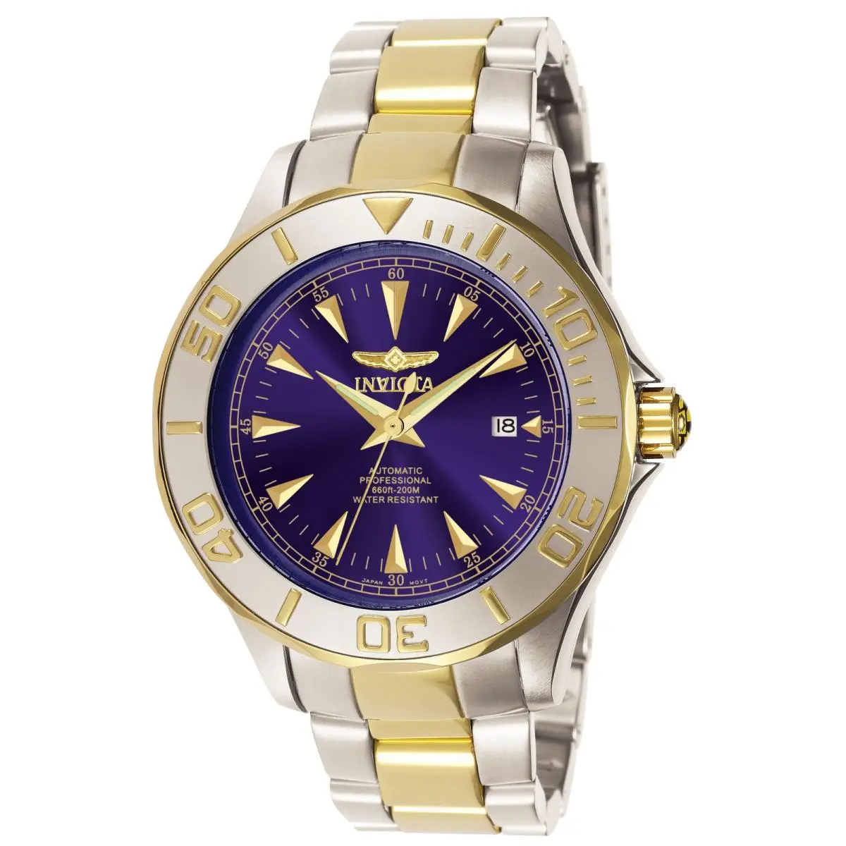 Mens 7038 Signature Pro Diver Ocean Ghost Automatic Two-tone Steel Watch by Invicta