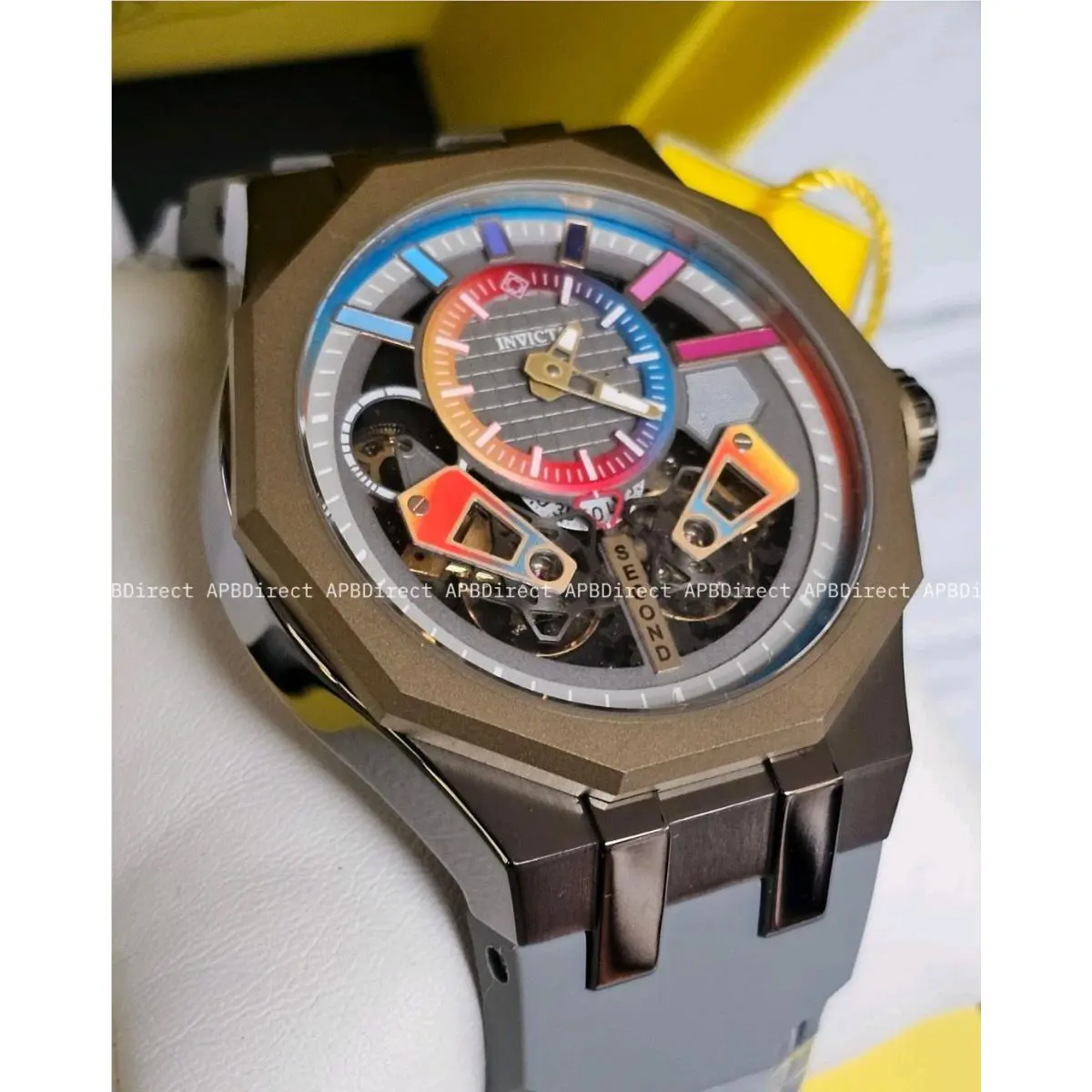 Invicta Specialty Automatic - Skeleton Double Open Heart Dial - Mens Watch