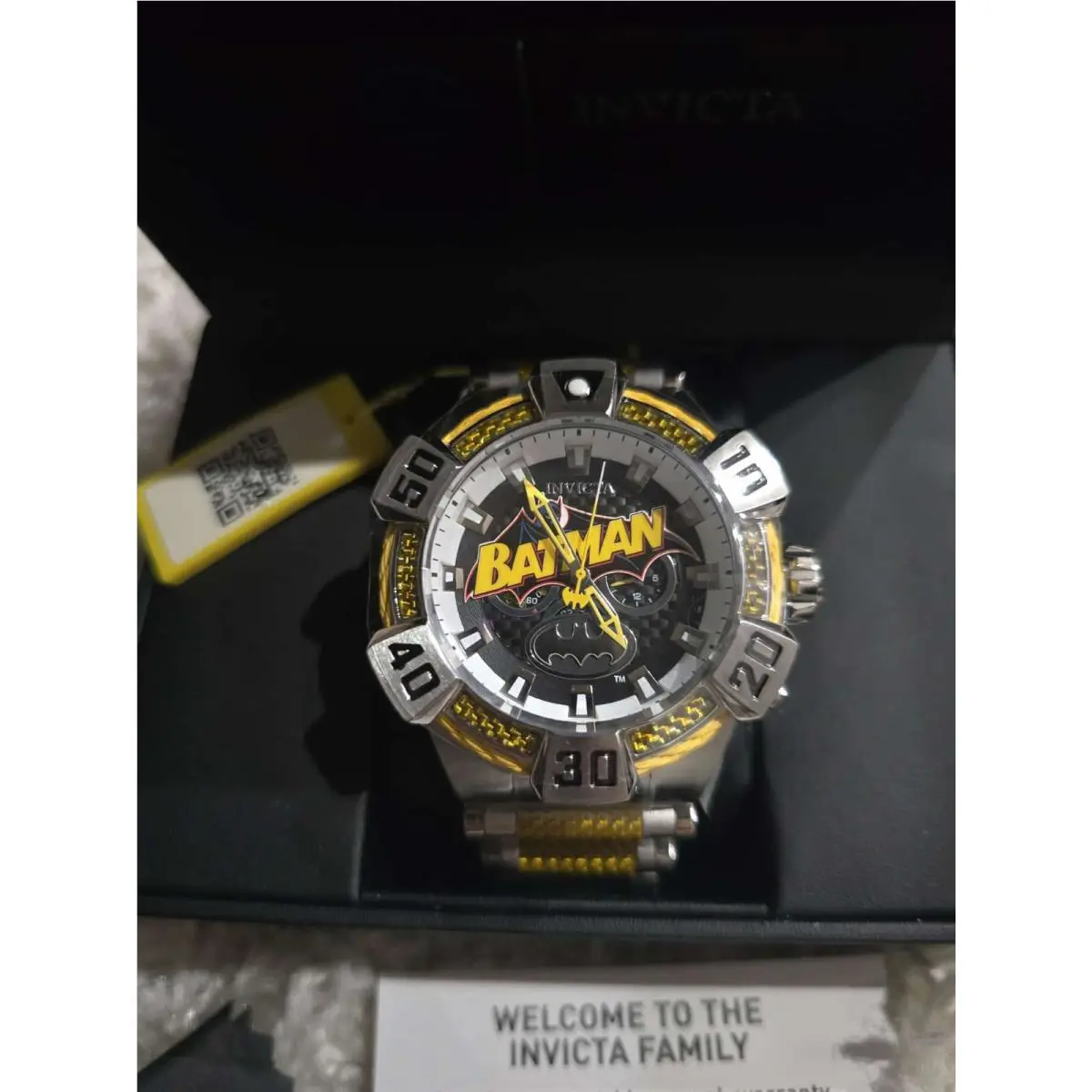 Invicta Watch DC Comics Batman Quartz 52mm 41137 0196/4000 Rare