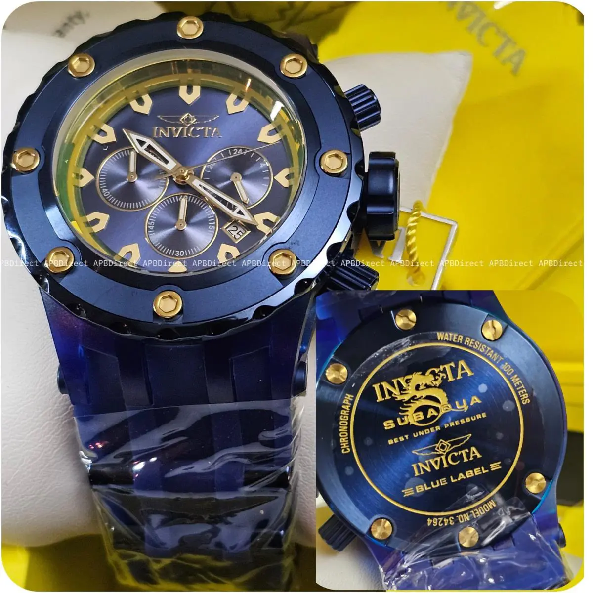 Invicta - Subaqua Specialty - Blue Label - Chronograph - Quartz Mens Watch Sas