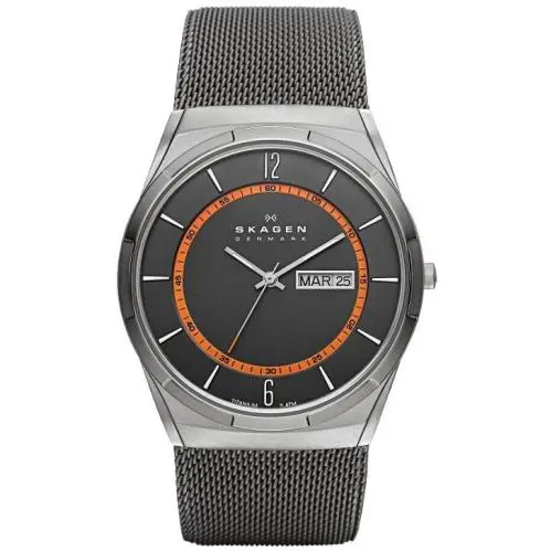 Skagen Melbye Grey Dial Grey Mesh Men`s Watch SKW6007