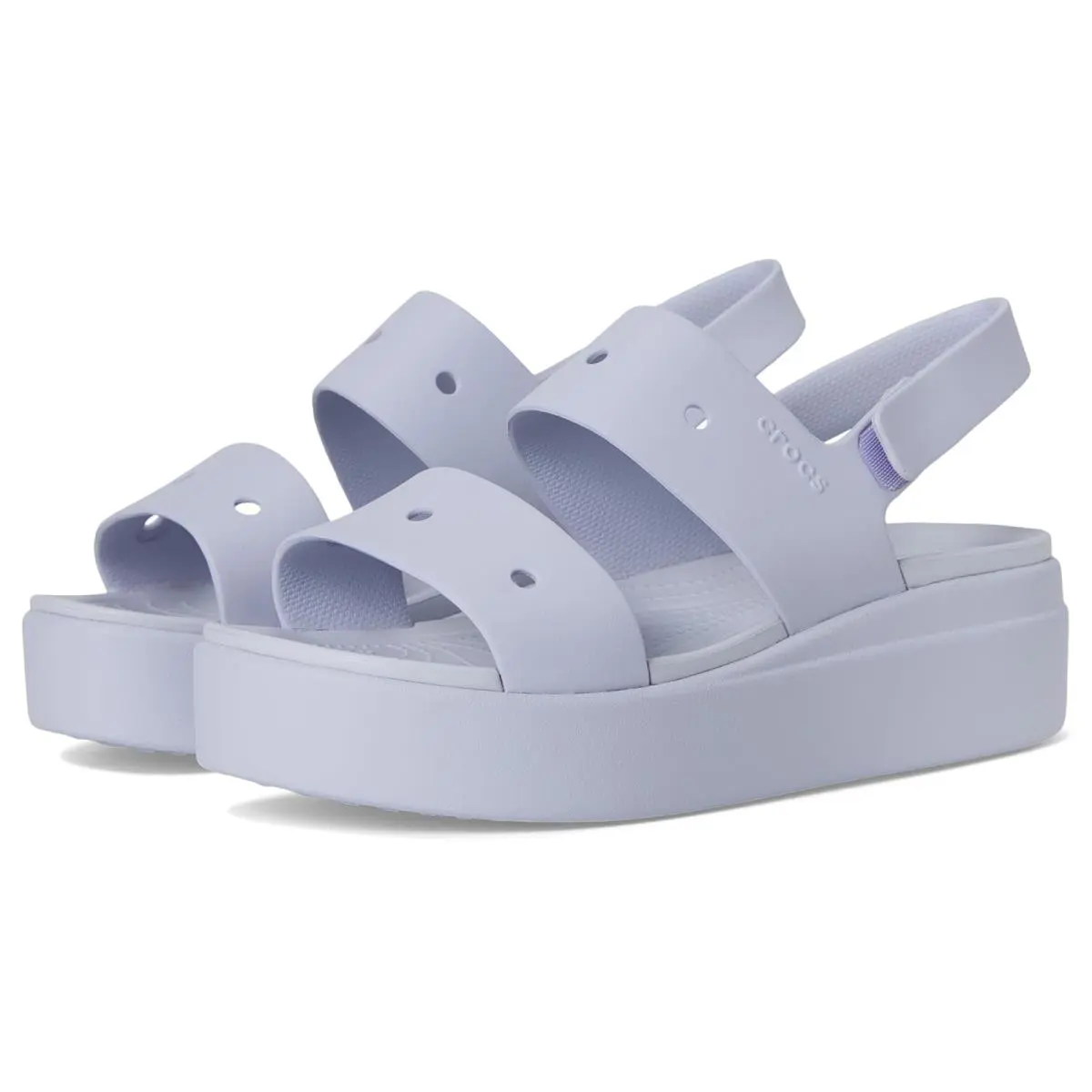 Woman`s Sandals Crocs Brooklyn 4U Low Wedges