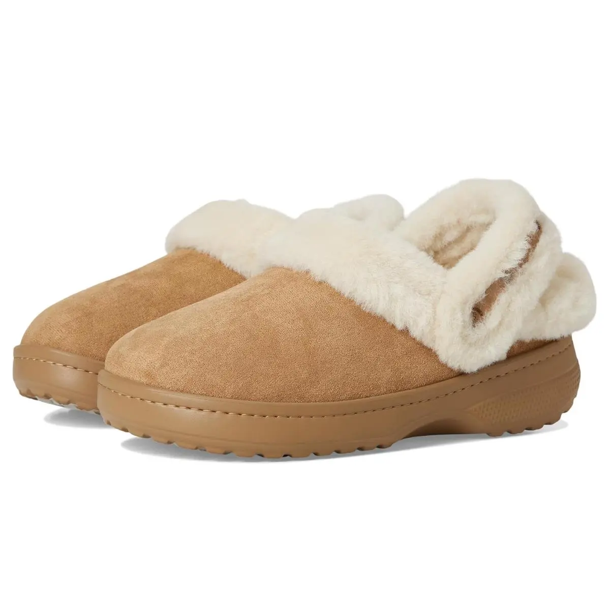 Unisex Clogs  Classic Unfurgettable Clogs Sepia Vegan Suede by Crocs