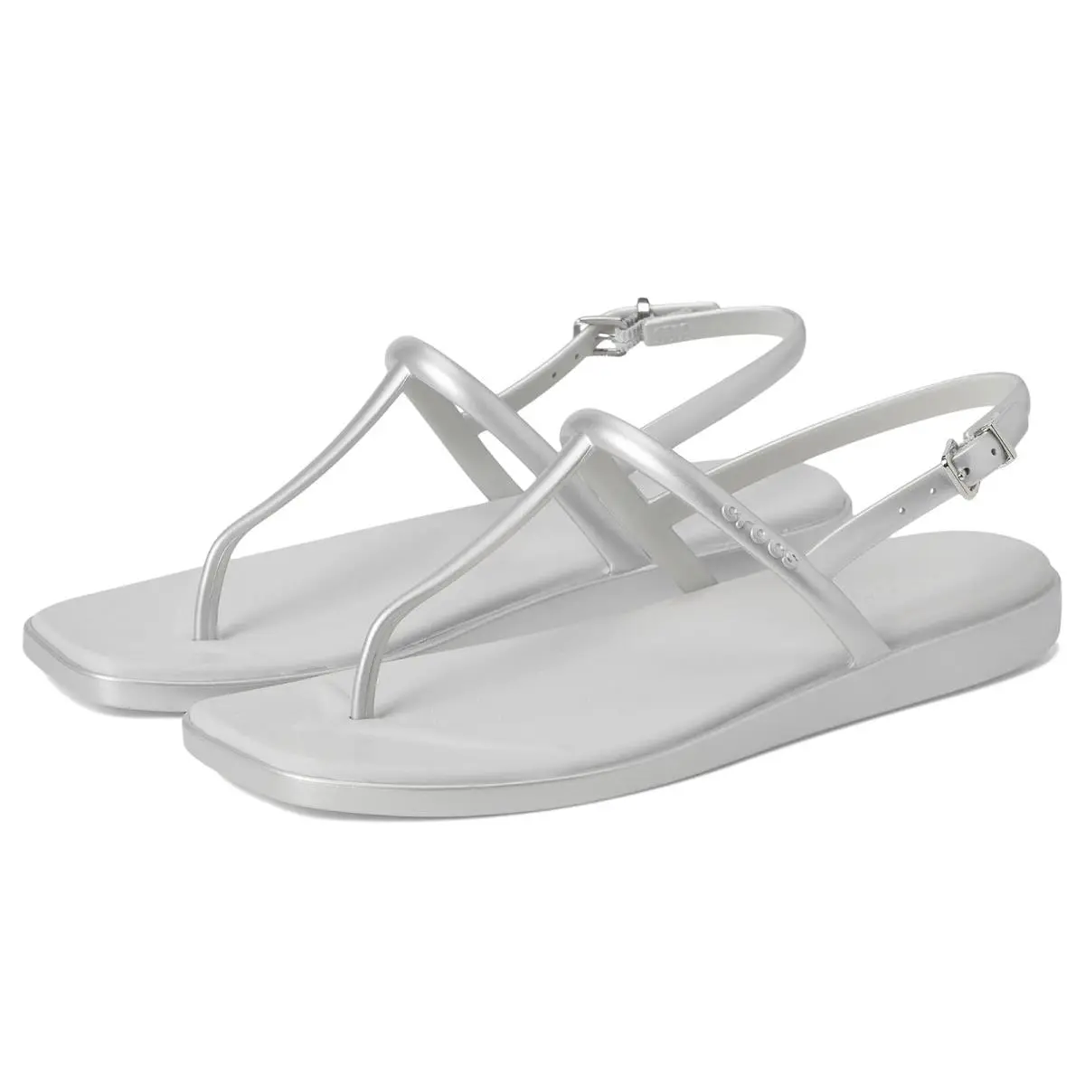 Woman`s Sandals  Miami Thong Sandal Silver by Crocs