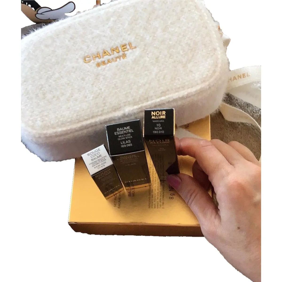 Chanel High Points Holidays Limited Set Bag + Glow Stick Lilas Mascara Lip Balm