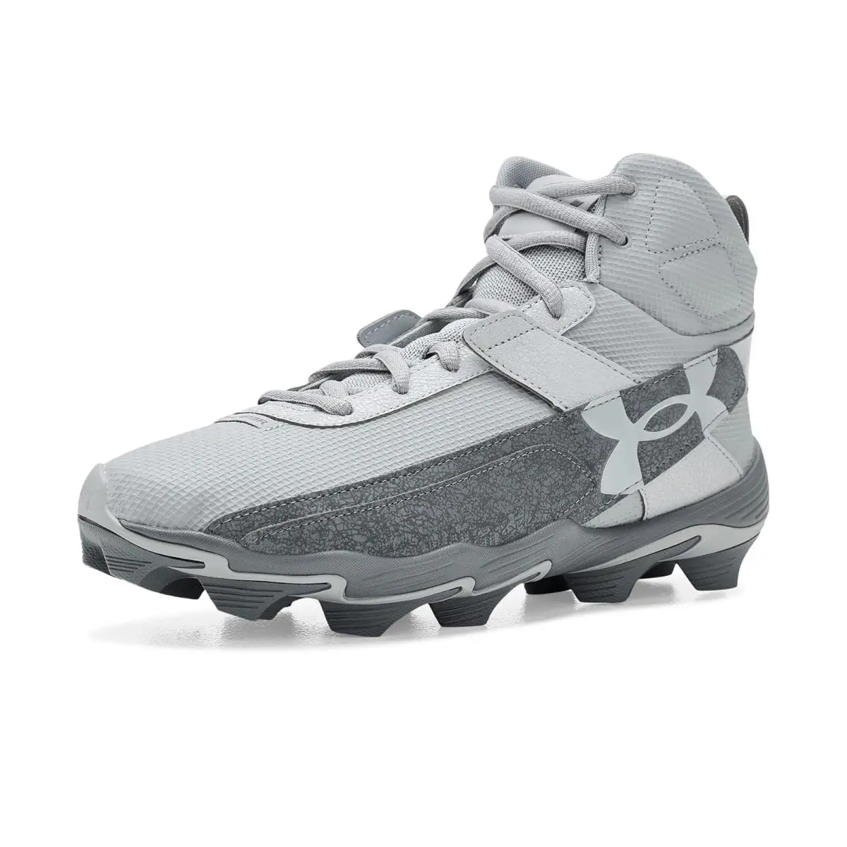 Man`s Sneakers Athletic Shoes Under Armour Harper 10 Baseball Cleats - White/Stone/Brownstone