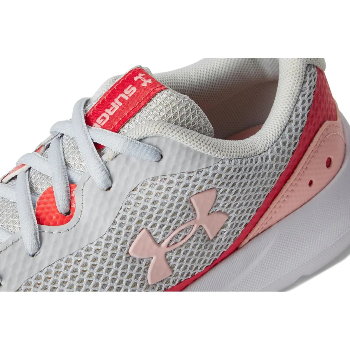 Under Armour shoes  - Halo Gray/Venom Red/Pink Fizz 11