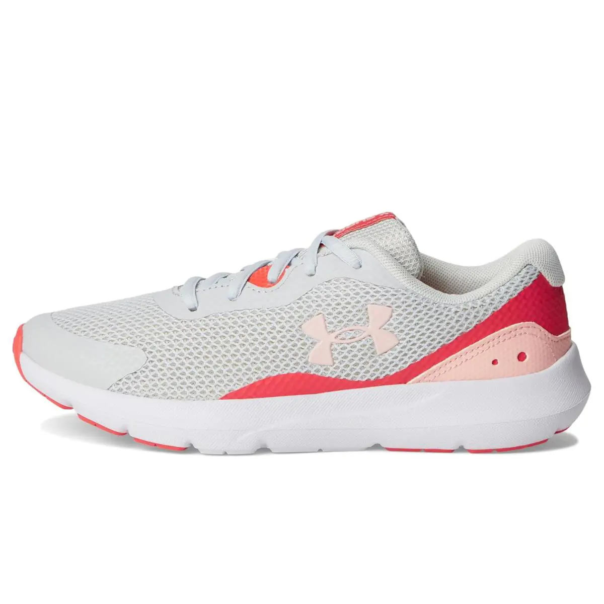 Under Armour shoes  - Halo Gray/Venom Red/Pink Fizz 9
