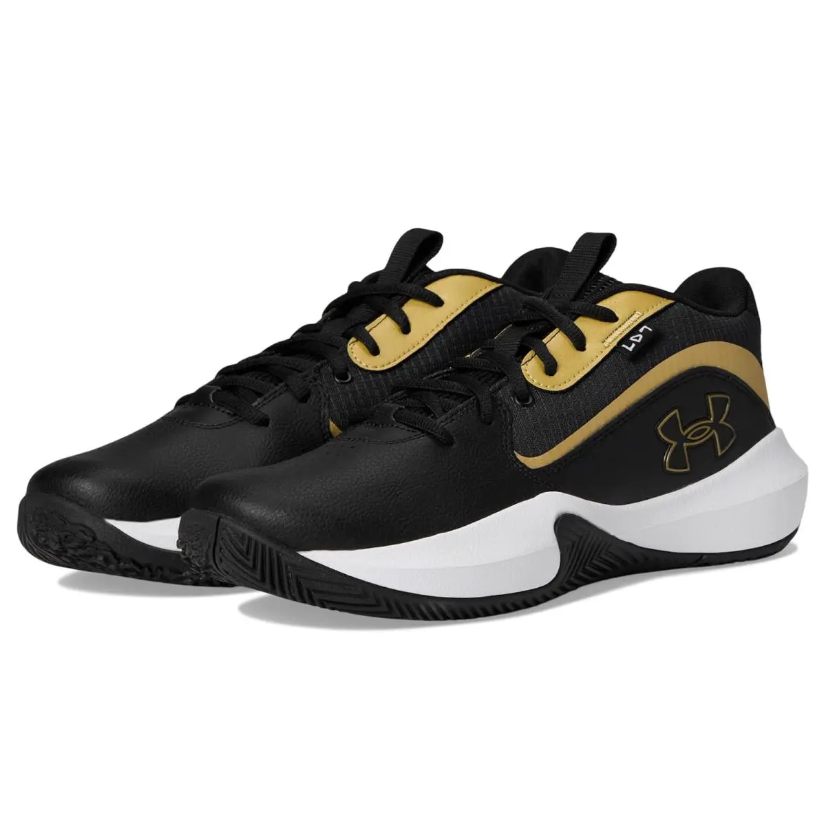 Under Armour shoes - Black/Black/Metallic Gold 6