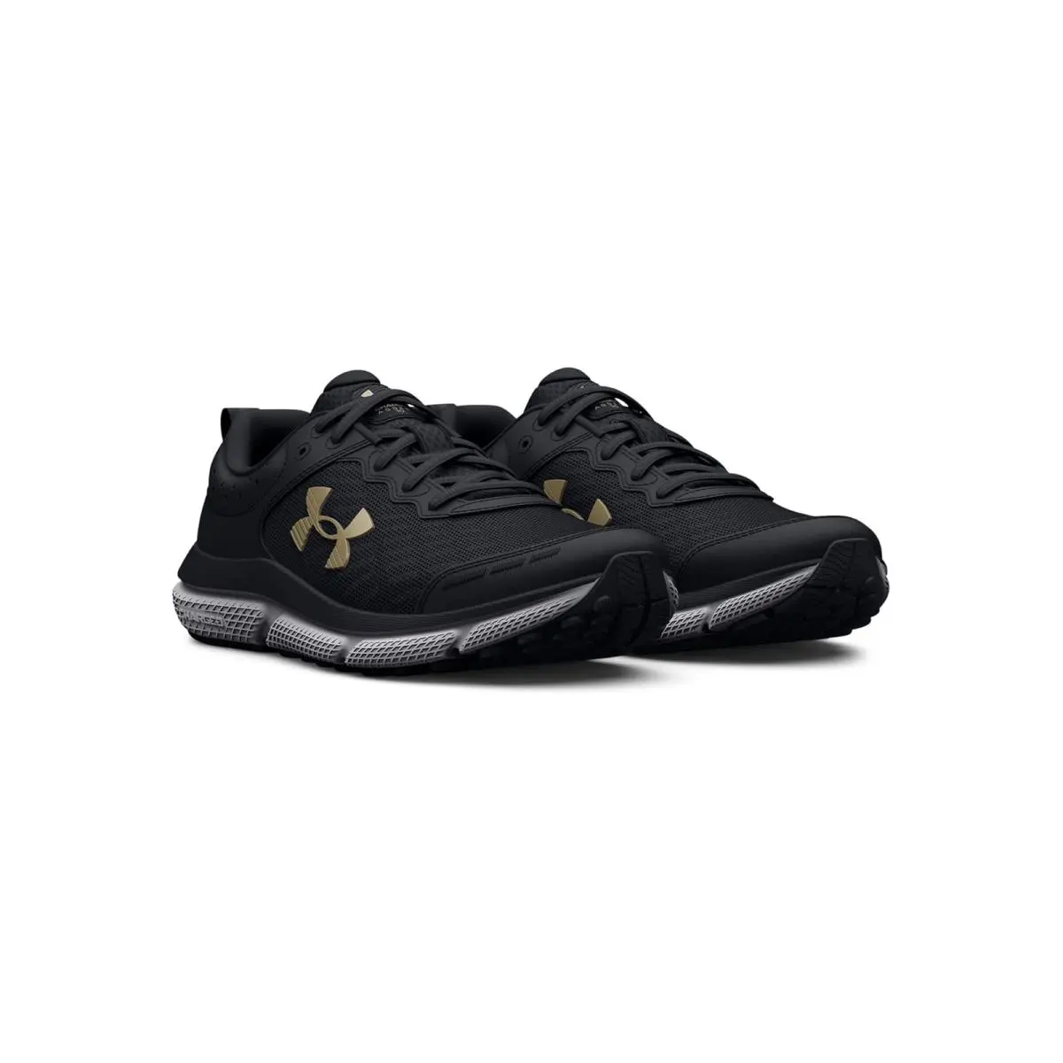 Under Armour shoes - Black/Black/Metallic Gold 4