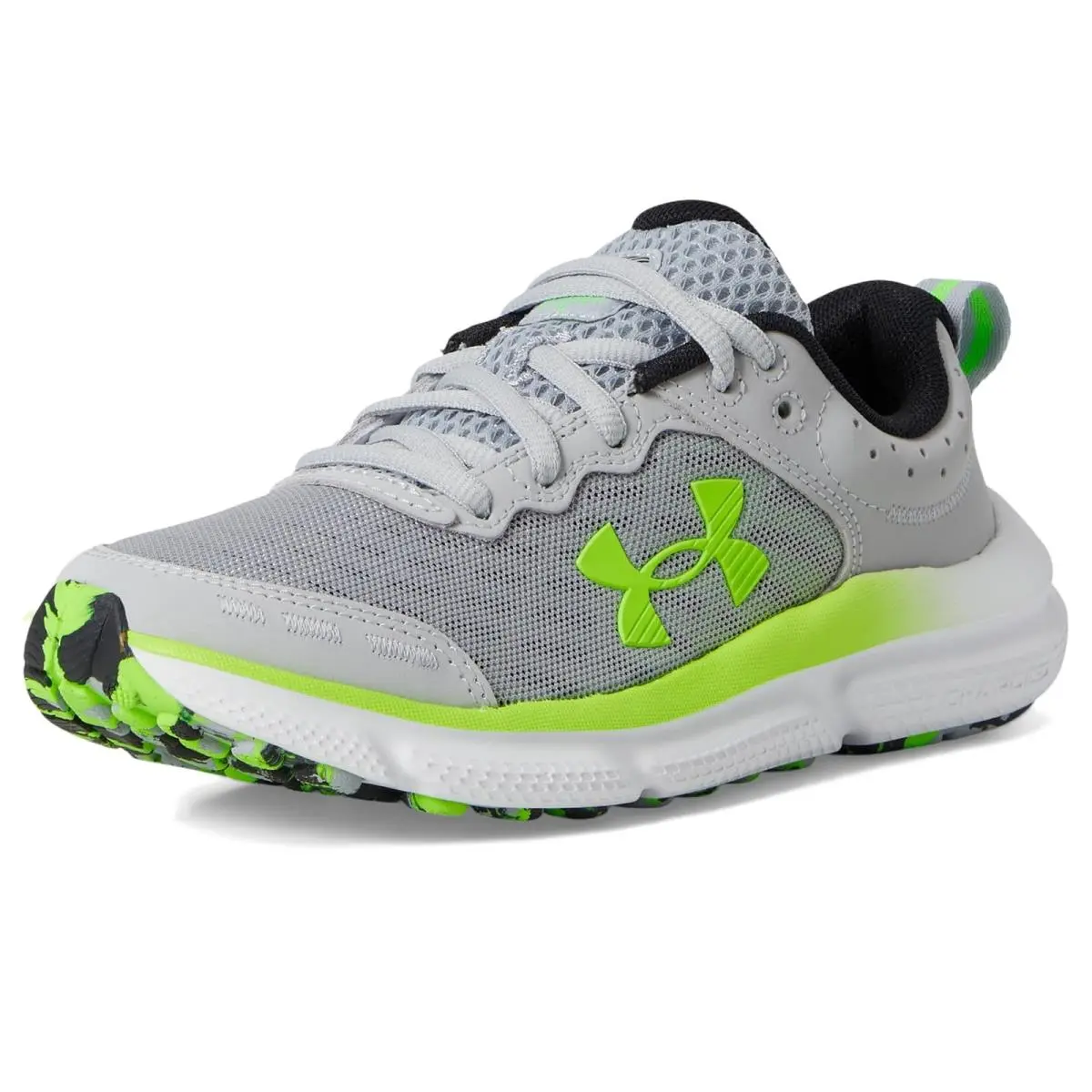 Under Armour shoes - Mod Gray/Black/Hyper Green 5