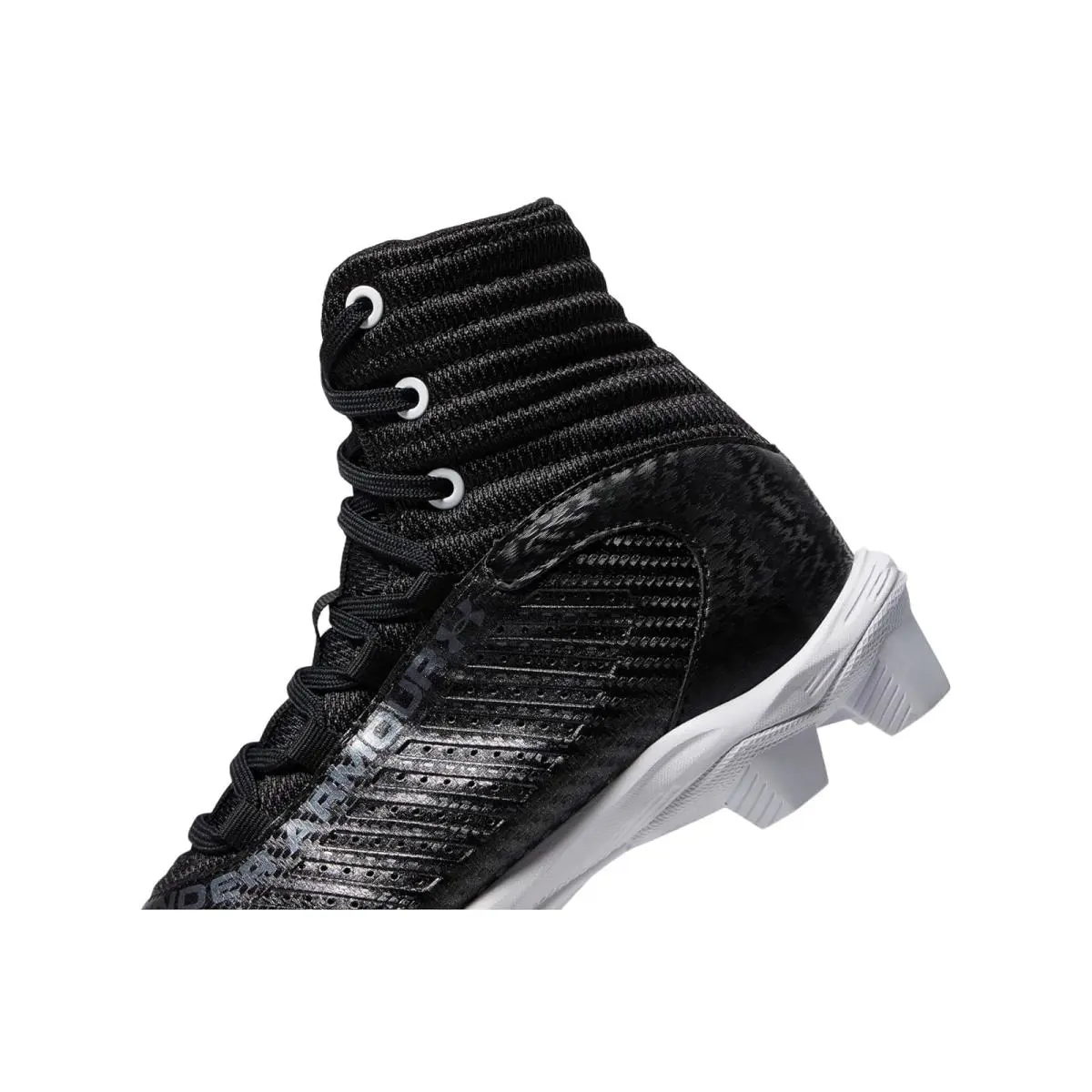 Under Armour shoes - Black/White/Metallic Gunmetal 3