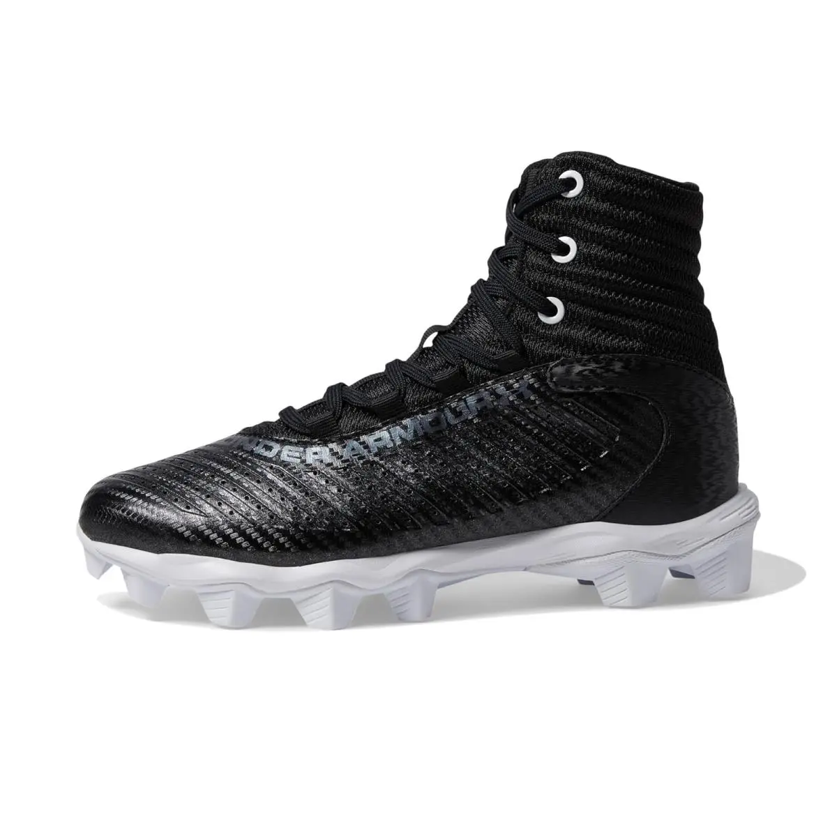 Under Armour shoes - Black/White/Metallic Gunmetal 8