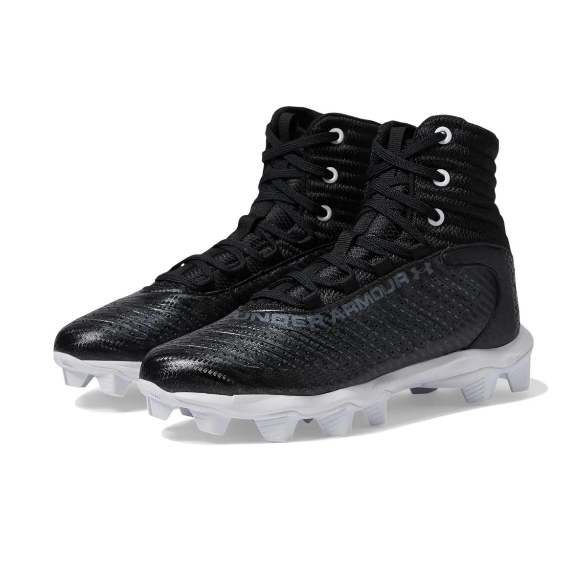 Under Armour shoes - Black/White/Metallic Gunmetal 5