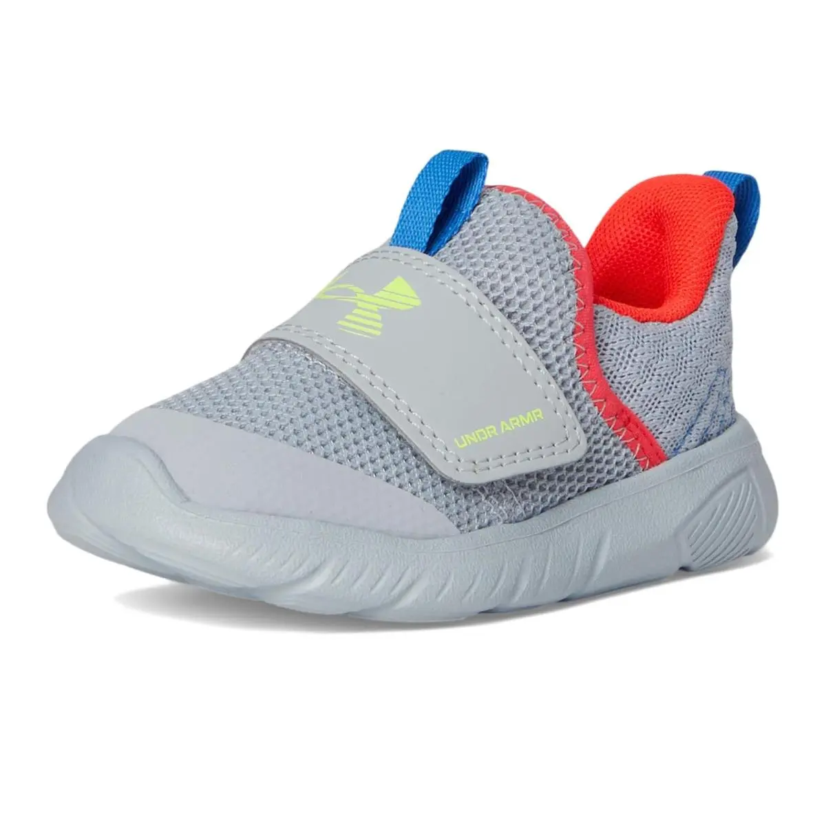 Under Armour shoes - Mod Gray/Racer Red/High Vis Yellow 5