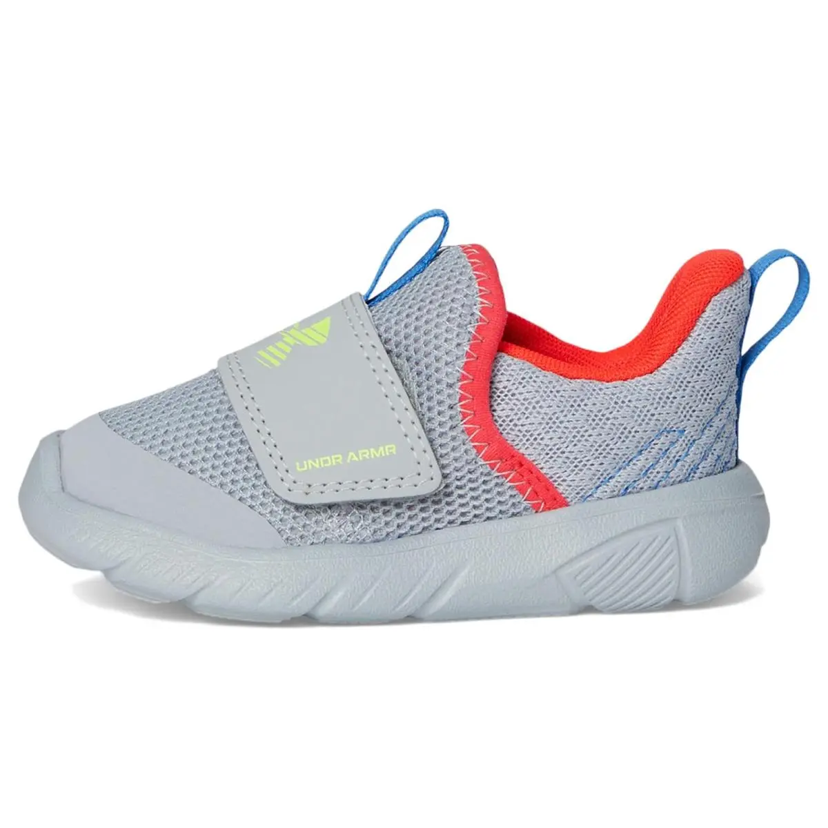 Under Armour shoes - Mod Gray/Racer Red/High Vis Yellow 9