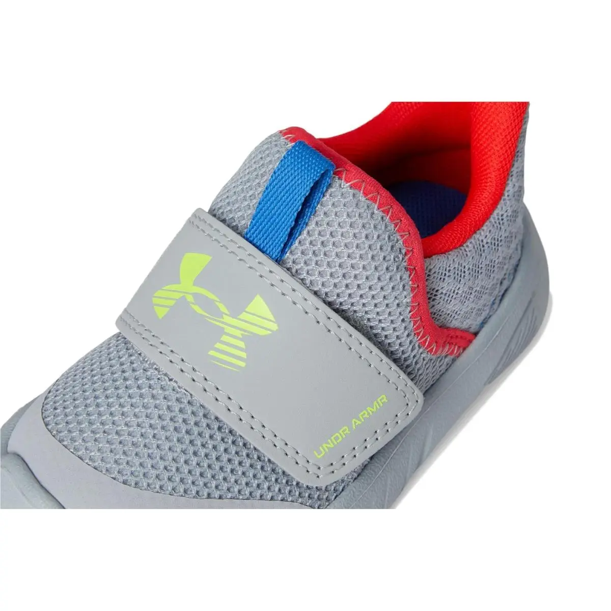 Under Armour shoes - Mod Gray/Racer Red/High Vis Yellow 11